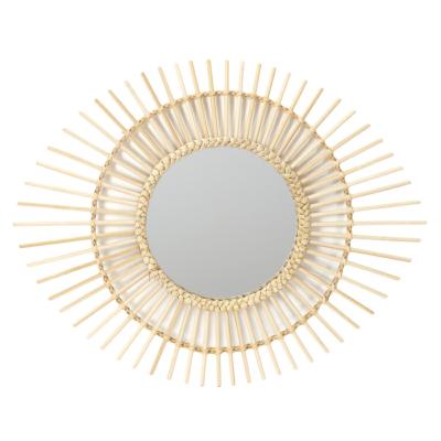 Miroir Ovale Soleil Bambou 58 cm x 45 cm 