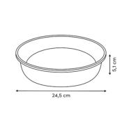 Moule à Manqué Rond Métal Beige Ø 24,5 cm – Moule à Gâteau Rond