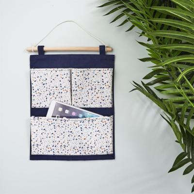 Rangement à suspendre Bleu Terrazzo Déco Chambre Enfant 41 x 31 cm