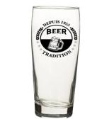 Lot de 6 Verres à Bière Rétro Vintage BEER 37 cl 
