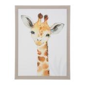 Toiles Enfant Animaux Sauvages 40 x 30 cm Lion, Girafe, Éléphant, Zèbre 