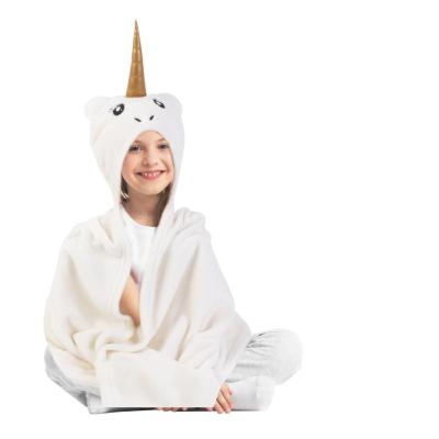 Plaid Licorne Enfant Blanc cassé 90 x 110 cm Ultra Doux