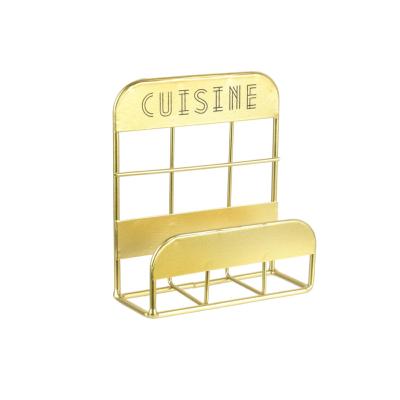 Porte-Éponge Doré Rétro Design Cuisine 11 cm