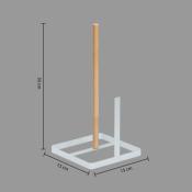 Support Sopalin Bois & Métal Blanc Contemporain H.30 cm