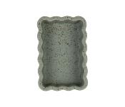 Vide-poche en Grès Vert Sauge Moucheté Rectangulaire 14 x 9,5 x H.4 cm 