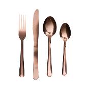 16 Couverts Cuivres Inox Ménagère So Chic 