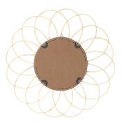 Grand Miroir Rosace en Rotin Naturel Ø 56 cm 