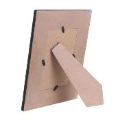 Cadre Photo 10x15 cm Bois Clair Contour Noir Style Industriel