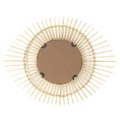 Miroir Ovale Soleil Bambou 58 cm x 45 cm 