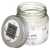 Bougie Parfumée Coco Pot en Verre Couvercle Métal 65 g