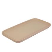 Plat à Cake Mirage Beige / Noir / Terracotta 31,5 x 16 cm Céramique Ethnique Chic  