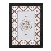 Cadre Photo 10 x 15 cm Motif Oriental Noir, Marron, Bordeaux Ethnique 