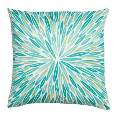 Coussin Feuilles Vertes Camaïeu Tropical 40 x 40 cm 