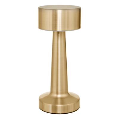 Lampe Métal Doré Extérieur LED H.21,5 cm Port USB