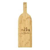 Planche de Présentation en Bambou "La Cave du Bistrot" – 70 x 21,5 x 1,5 cm