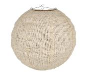 Suspension Boule Ronde Beige Naturel Tressé Ø 35 cm Non Électrique 