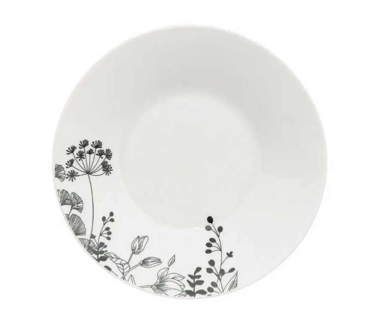 MOON Assiette creuse blanc H 5 cm - Ø 18,7 cm