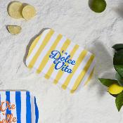 Plateau Rectangulaire Dolce Vita Bleu / Jaune / Rose – 21 x 14 cm