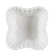 Lot de 4 Ramequins Blancs Rainurés 7,5 x 3,5 cm 
