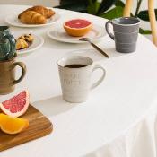 Tasse à Café « Coffee » Beige 20 cl – L. 10,5 x P. 7,8 x H. 8,2 cm