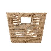 Panier Rangement Corde Naturelle Ajouré 30 x 20 x 15 cm  