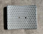 Porte-Savon Gris/Blanc/Corail Motifs Géométriques Céramique TESS