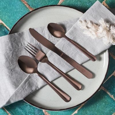 16 Couverts Cuivres Inox Ménagère So Chic 