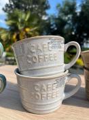 Mug Déjeuner « Café Coffee » Beige – 26 cl - L. 12,2 x H. 6,2 x P. 10 cm 