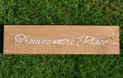 Pancarte "Trouvez votre Place" Plan de Table Mariage