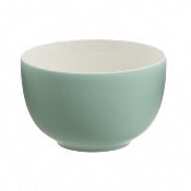 Bol Pastel Porcelaine 50 cl Vert Aqua/Taupe/Noir