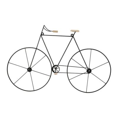 Déco Murale Vélo Métal Noir & Bois 71 x 46 cm 