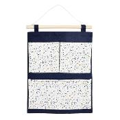 Rangement à suspendre Bleu Terrazzo Déco Chambre Enfant 41 x 31 cm