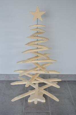 Sapin de Noël Bois Pivotant Fait-main Tendance
