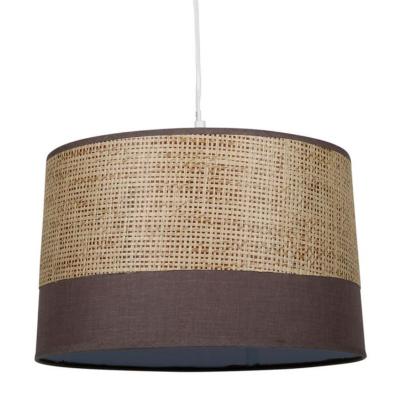 Suspension Cannage Rotin Tressé Tissu Marron Ø 33 cm  