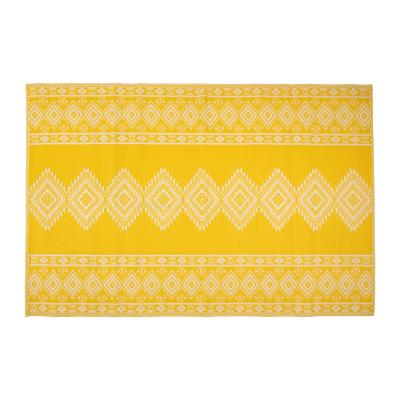 Tapis d'Extérieur Losange Jaune Blanc 180 x 120 cm 