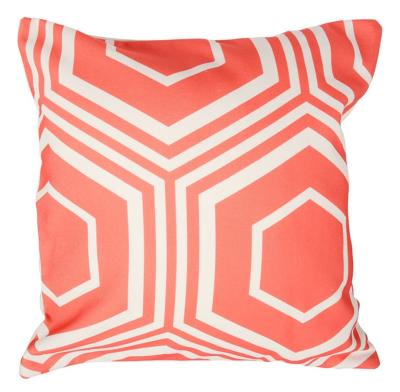 Coussin Déco Corail Motifs Géométriques Tendance Grafic