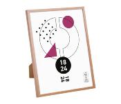 Cadre Photo Effet Bois Clair 18 x 24 cm avec clip – à poser ou à accrocher