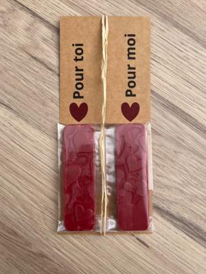 Tablette Chocolat St-Valentin Duo Pour toi Pour moi 