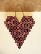 COEUR en Bouchons de Liège - Déco Fait-Main