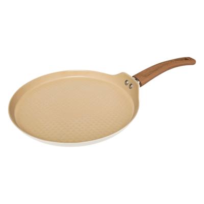 Crêpière Beige 28 cm antiadhésive avec spatule – Ligne Harmony 