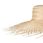 Suspension forme CHAPEAU Bambou Naturel Ø 60 cm