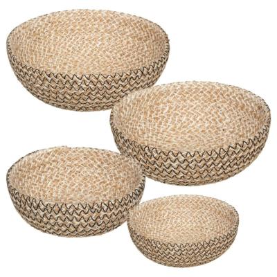 4 Coupelles en Jute Naturelle Ø 12/14/16/18 cm 