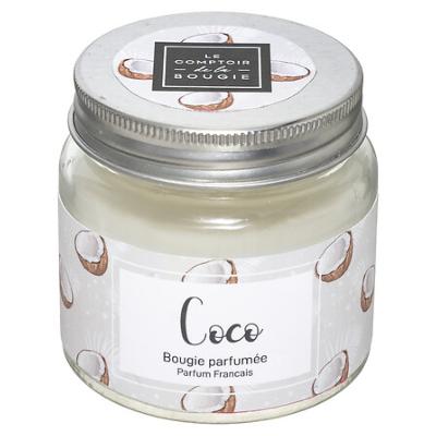 Bougie Parfumée Coco Pot en Verre Couvercle Métal 65 g
