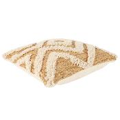 Coussin Bohème Jute Coton Tufté 40 x 40 cm 