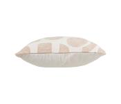 Housse de Coussin Motifs Géométriques Abstraits Beige Naturel & Blanc Cassé 40 × 40 cm 