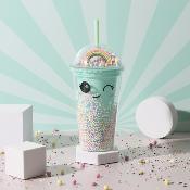Mug de Transport Kawaii Arc-en-Ciel 35 cl Rose, Vert, Violet 