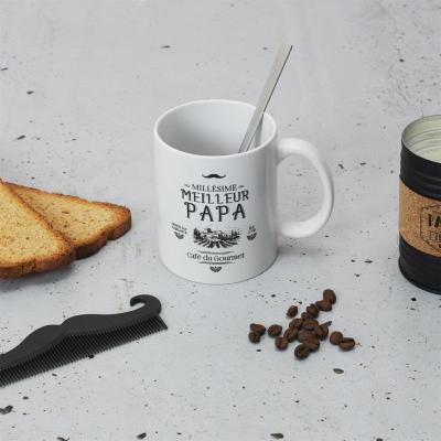 Mug Meilleur PAPA Millésime Café du Gourmet Noir & Blanc 30 cl