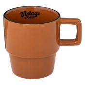 Mug Vintage home 32 cl Vert Clair, Vert Émeraude, Jaune & Orange