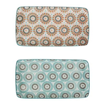 Plat Rectangulaire Rayonnants Rétro Vintage Margot