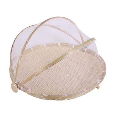 Plateau en Bambou Pliant Anti-Mouches – Ø 30 cm